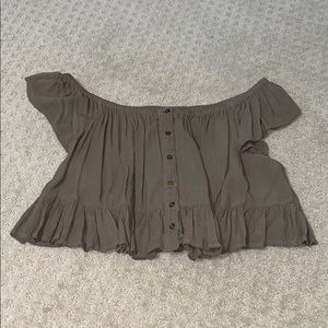 Off the shoulder crop top